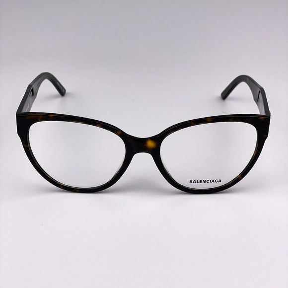 Balenciaga Everyday BB0064O 002 Eyeglasses Havana Gold Cat Eye Women